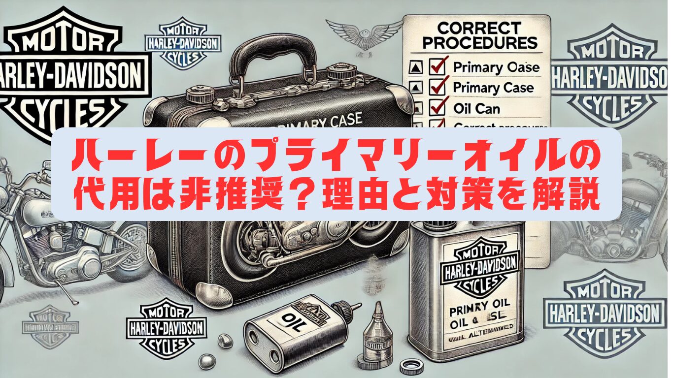 ハーレーのプライマリーオイルの代用は非推奨？理由と対策を解説