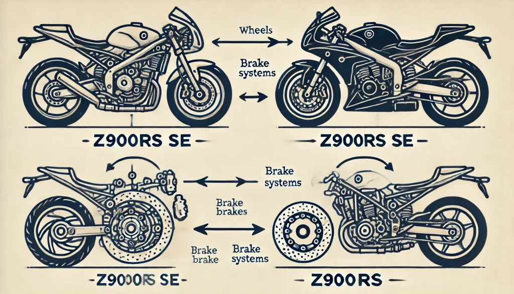 Z900RS SEとZ900RSの足回りの違い