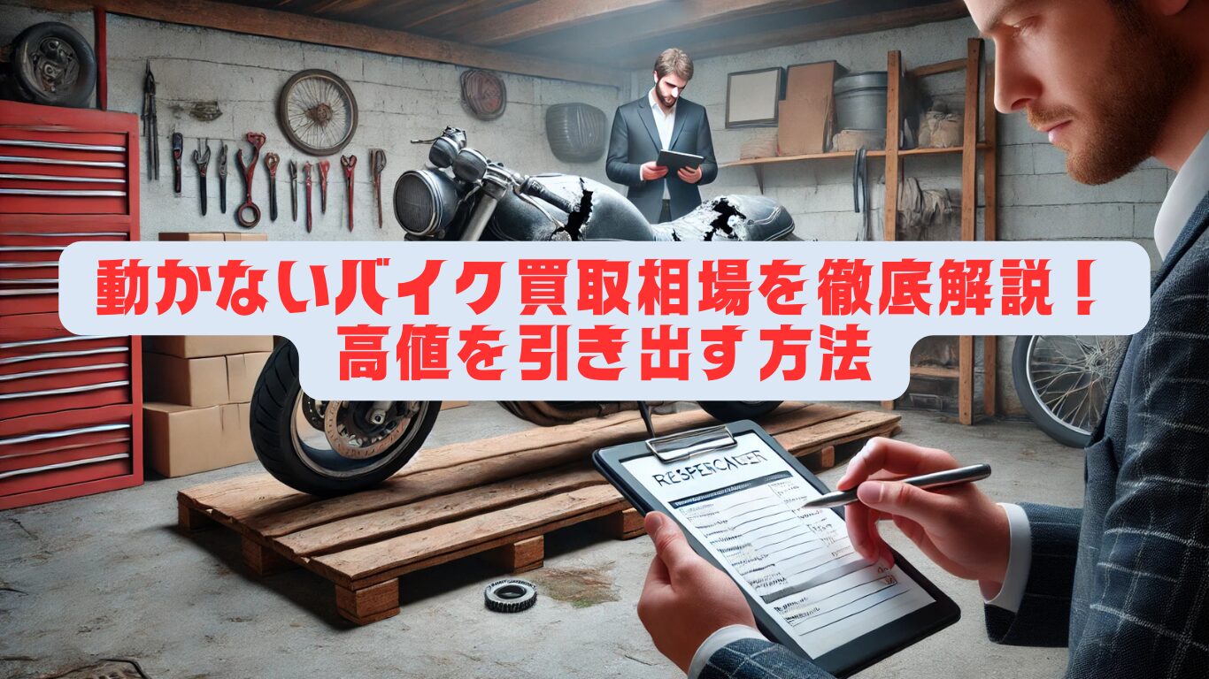 動かないバイク買取相場を徹底解説！高値を引き出す方法