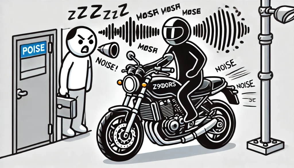 Z900RS　近所迷惑と言われる理由は？純正マフラーはうるさいのか？