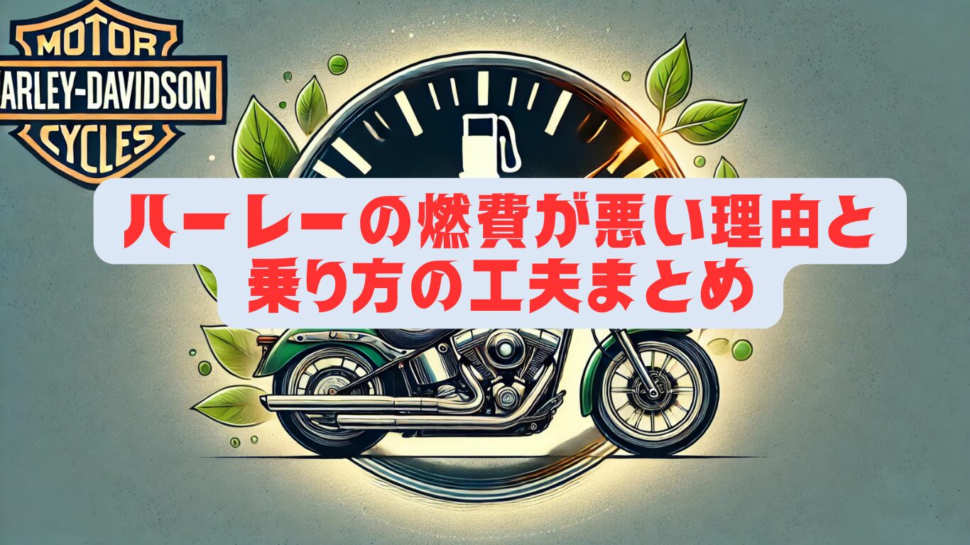 ハーレーの燃費が悪い理由と乗り方の工夫まとめ