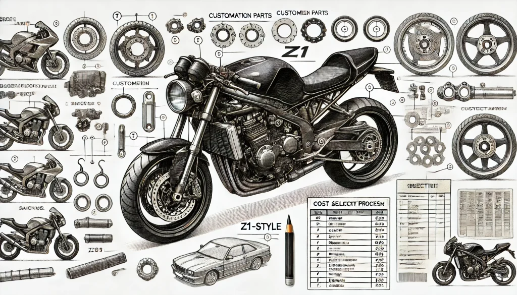 Z900RSをZ1仕様にする費用とパーツ選び