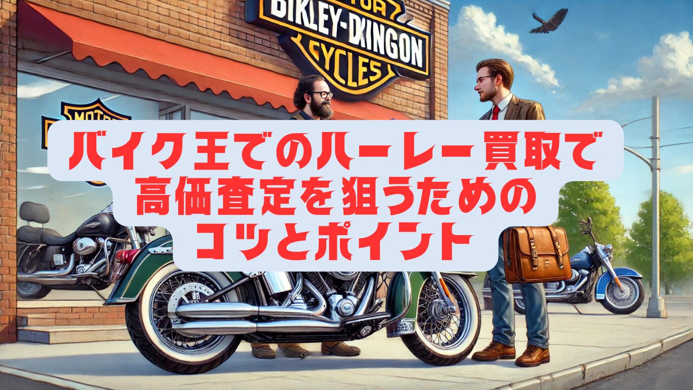 バイク王でのハーレー買取で高価査定を狙うためのコツとポイント