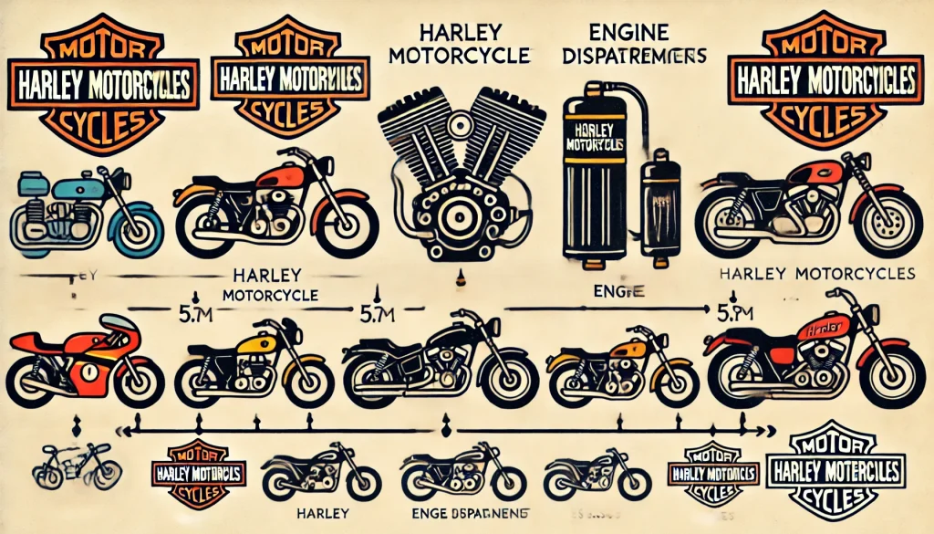 ハーレー何cc　他メーカーの排気量比較
