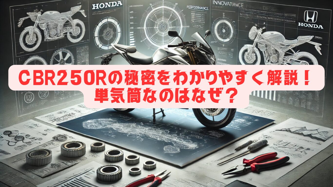 CBR250Rの秘密をわかりやすく解説！単気筒なのはなぜ？