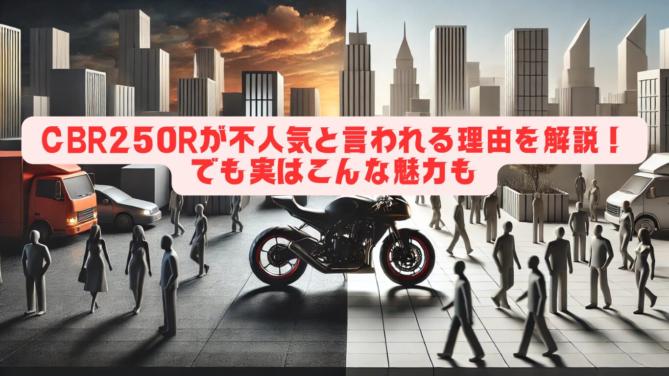 CBR250Rが不人気と言われる理由を解説！でも実はこんな魅力も