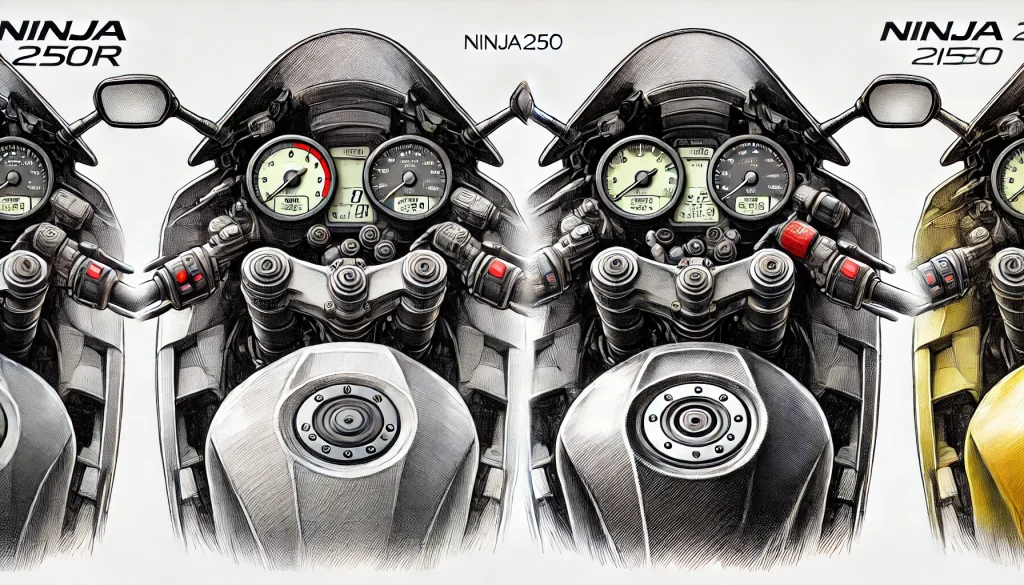 Ninja250RとNinja250の違いを簡単に解説