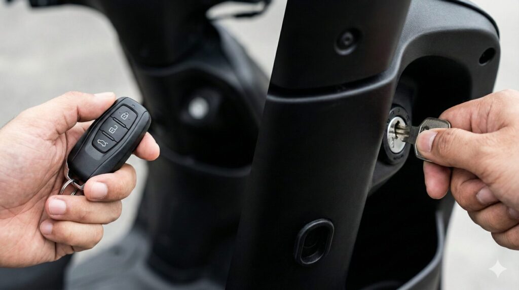 Dio（ディオ）110とベーシックとの違いは鍵と防犯