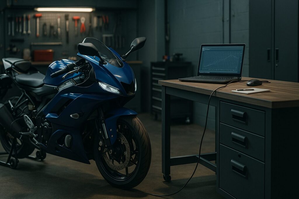 YZF-R7 フルパワー化　ecu書き換えの効果