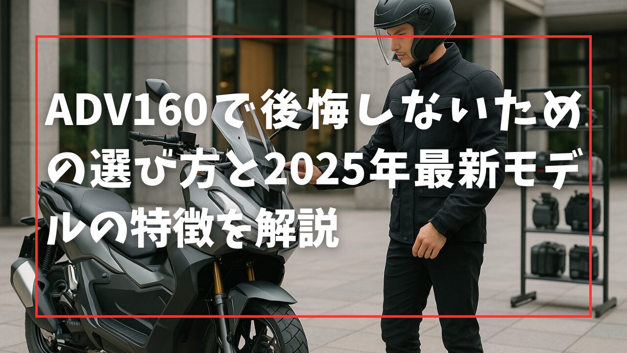 ADV160で後悔しないための選び方と2025年最新モデルの特徴を解説