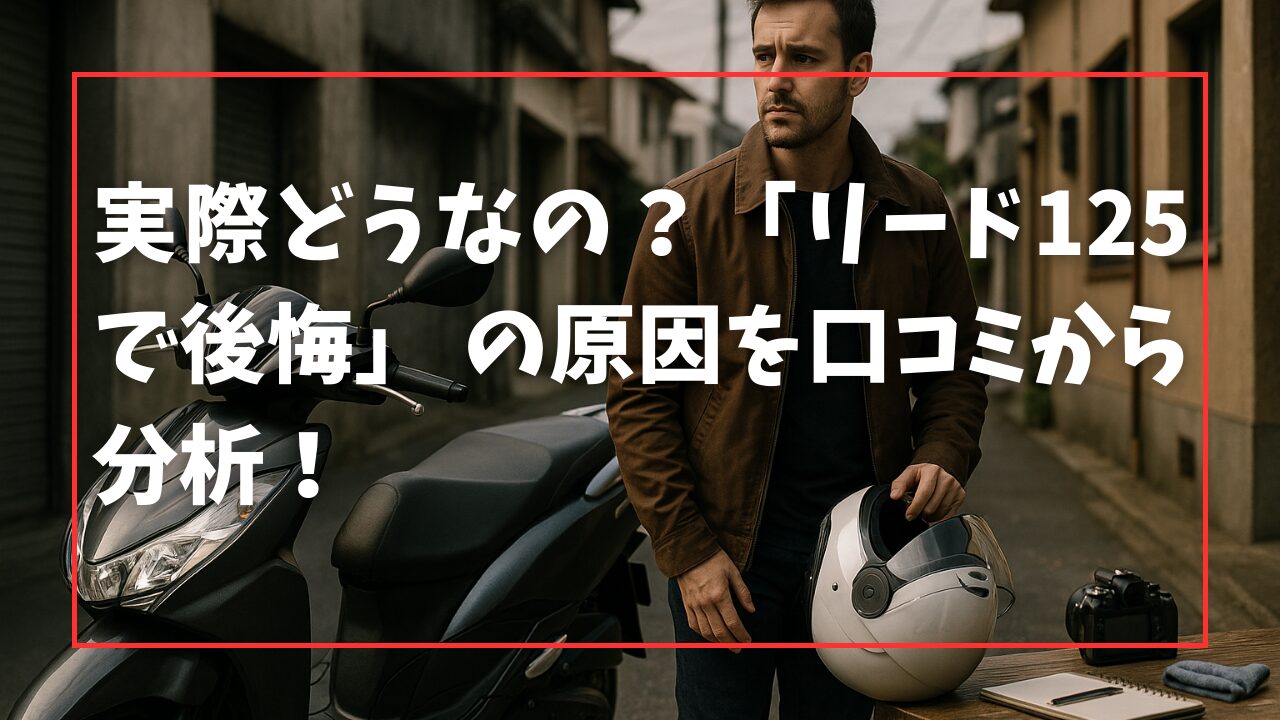 実際どうなの？「リード125で後悔」 の原因を口コミから分析！