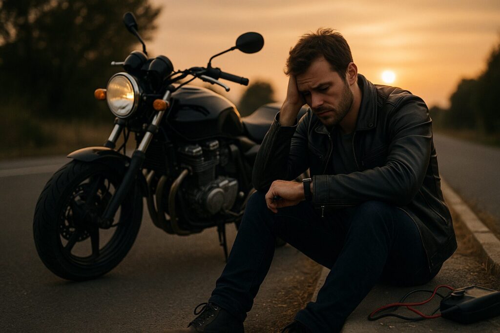 バイクバッテリー上がりはしばらく待っても復活しない理由