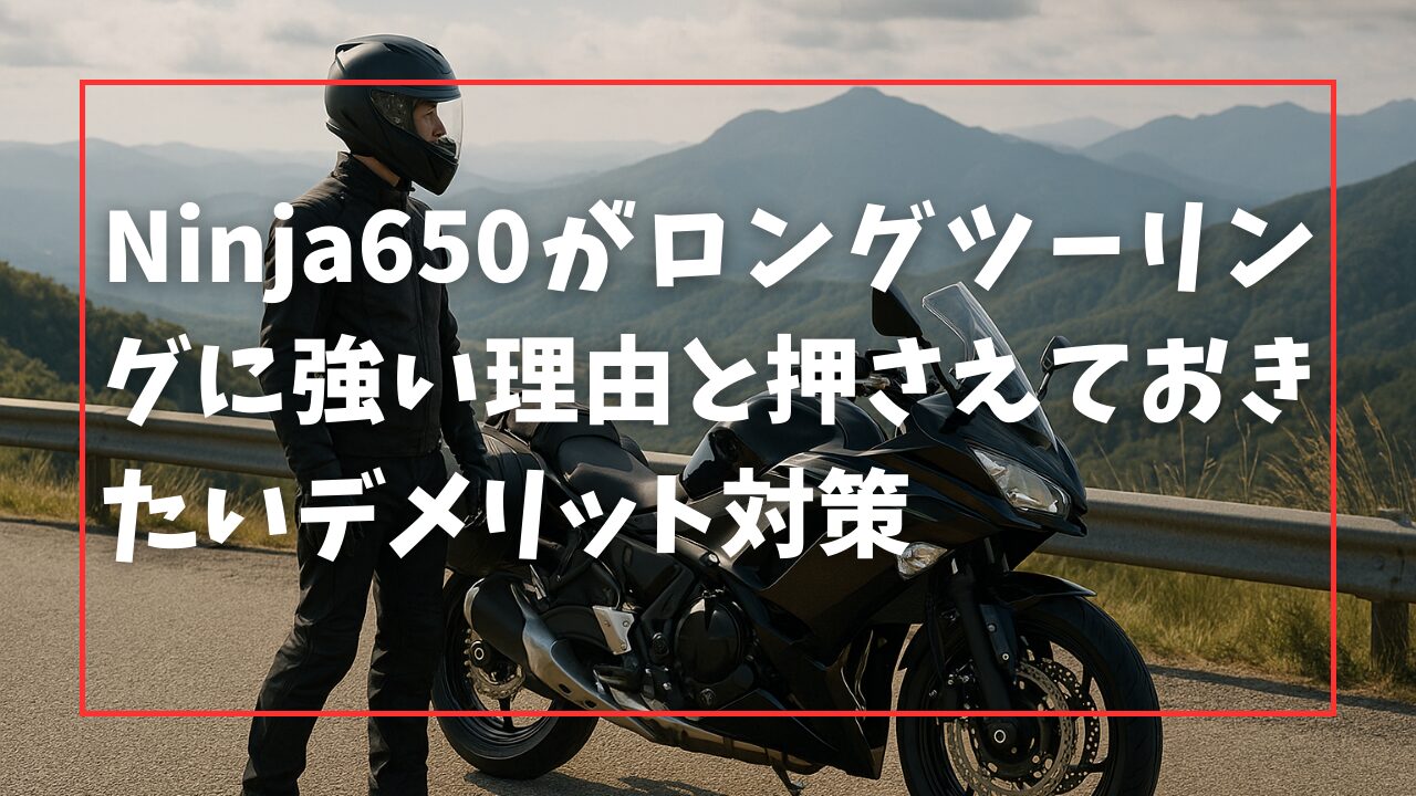 Ninja650がロングツーリングに強い理由と押さえておきたいデメリット対策