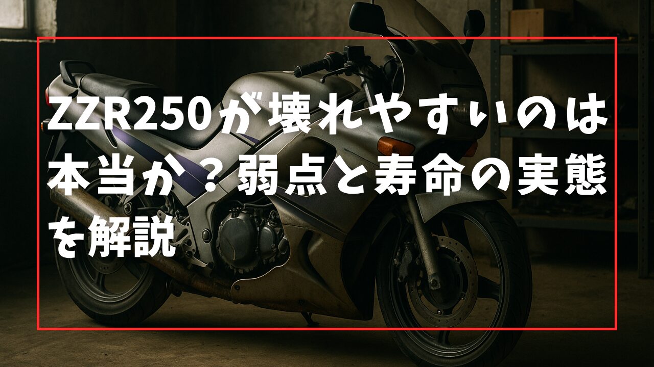 ZZR250が壊れやすいのは本当か？弱点と寿命の実態を解説