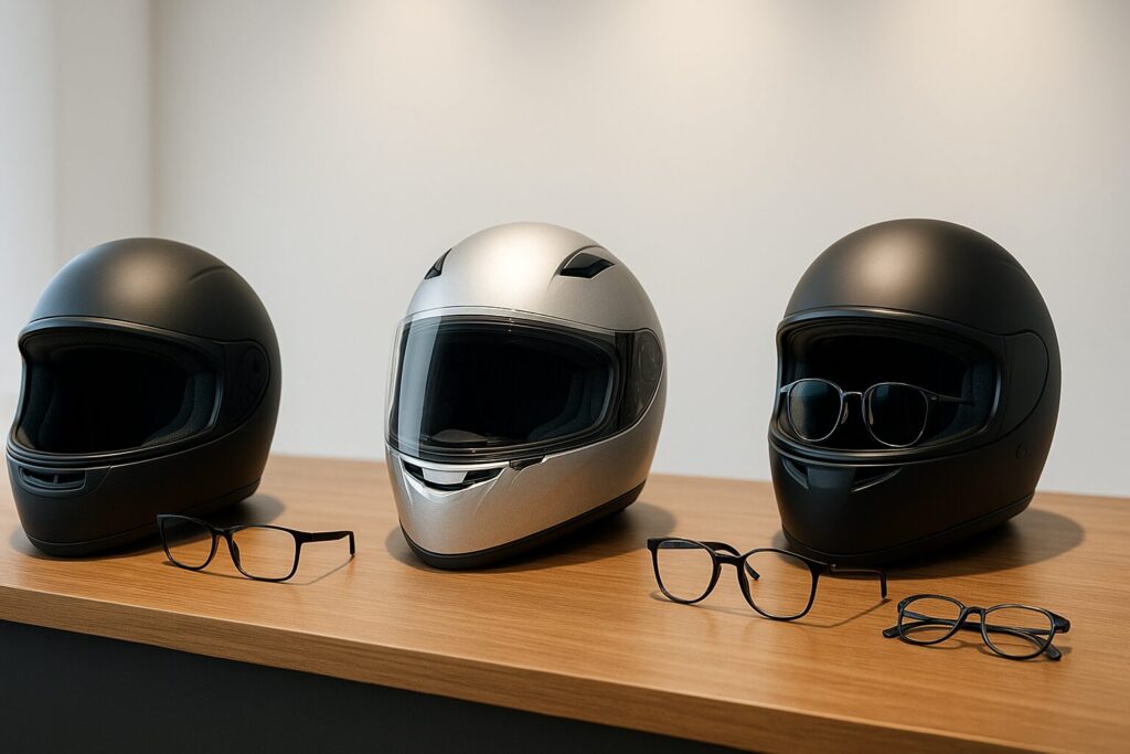 バイクのヘルメット｜メガネの場合のかぶり方と適したモデル