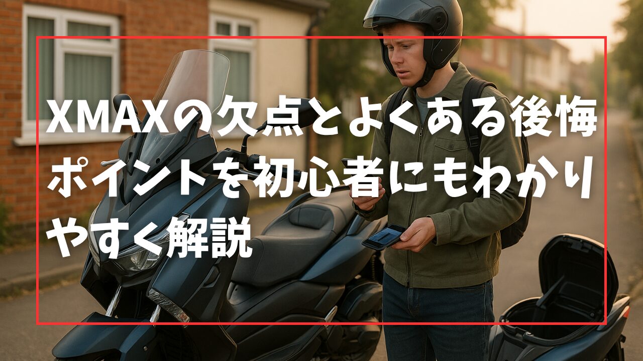 XMAXの欠点とよくある後悔ポイントを初心者にもわかりやすく解説
