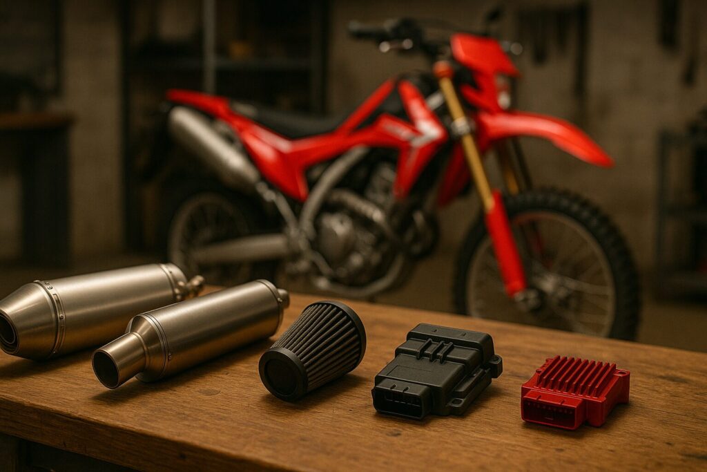 CRF250L フルパワー化パーツと改造例
