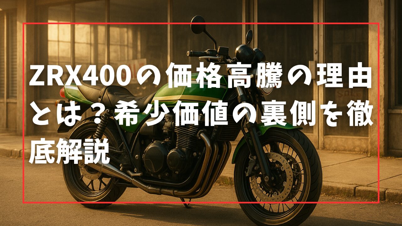 ZRX400の価格高騰の理由とは？希少価値の裏側を徹底解説