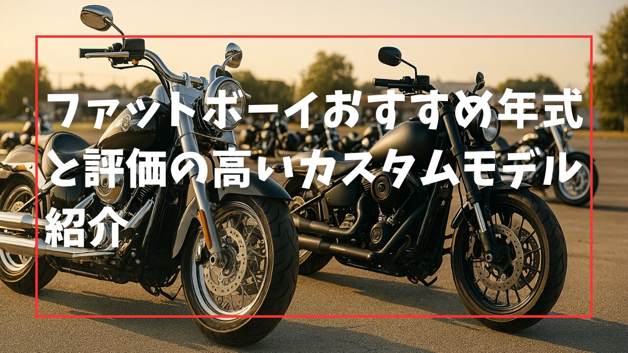 ファットボーイおすすめ年式と評価の高いカスタムモデル紹介
