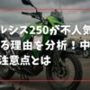 ヴェルシス250が不人気といわれる理由を分析！中古購入の注意点とは