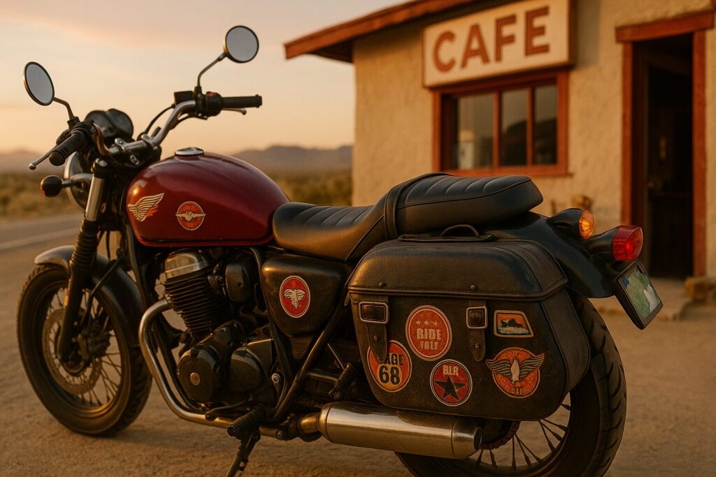 バイクステッカー　アメリカン風アレンジ
