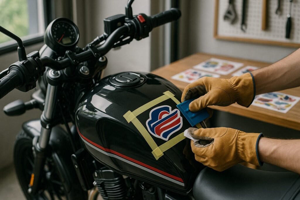 初心者でも分かるバイクステッカーの貼り方｜センスUP！