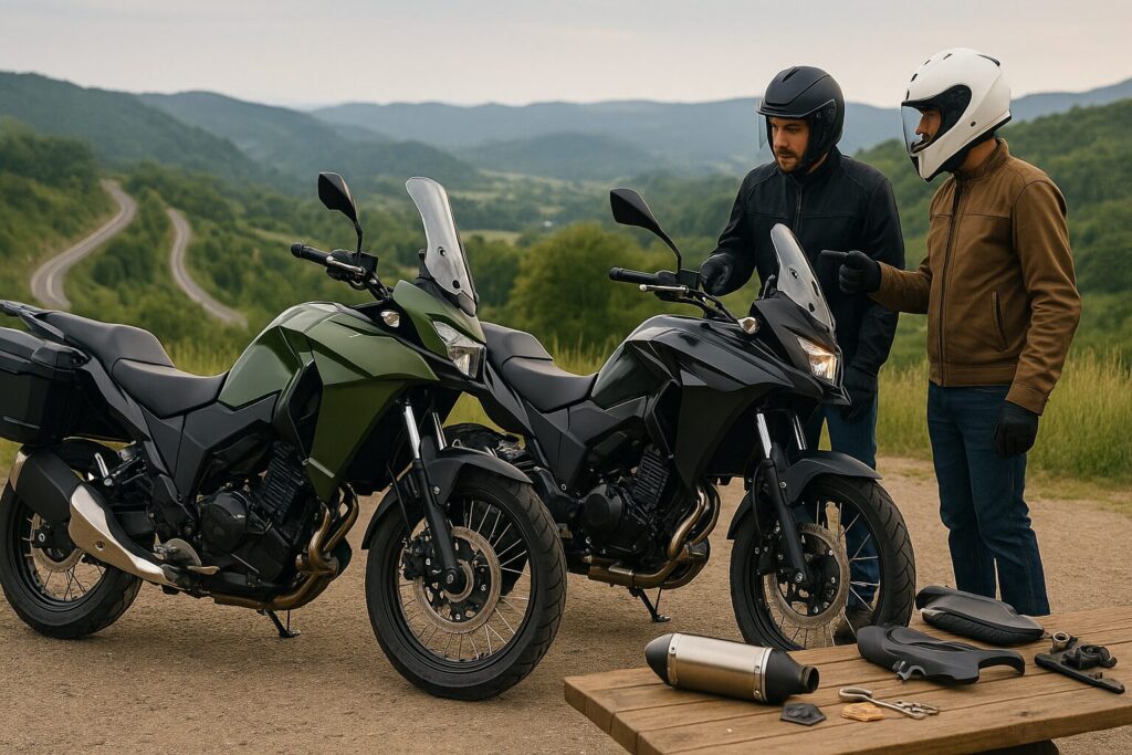ヴェルシス250 Vストローム250と比較