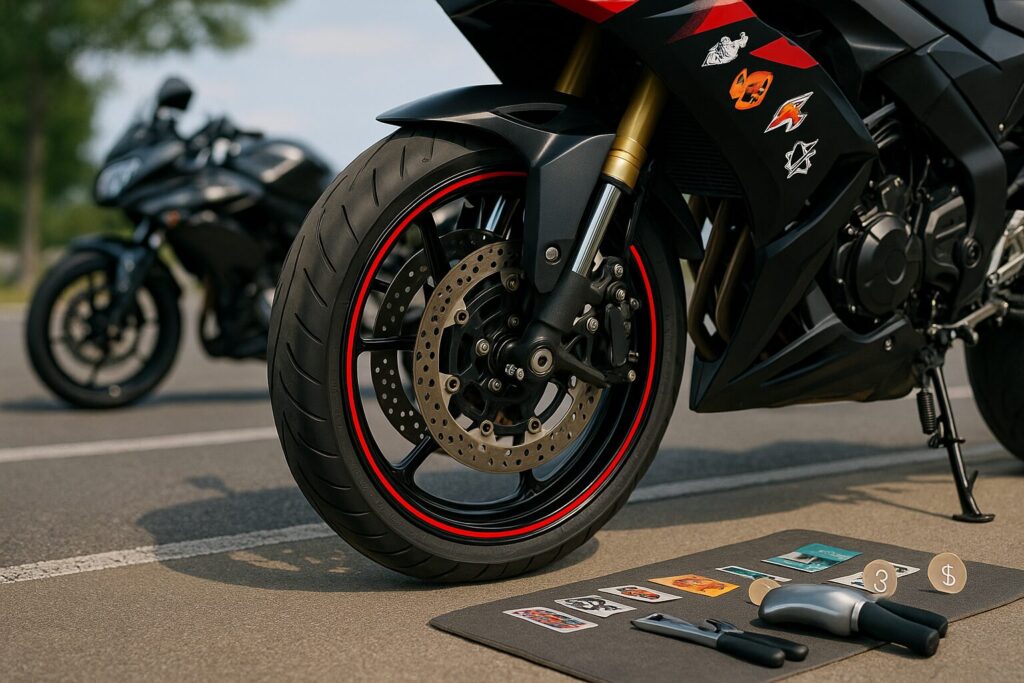 バイクのリムステッカーはダサい？回避術まとめ