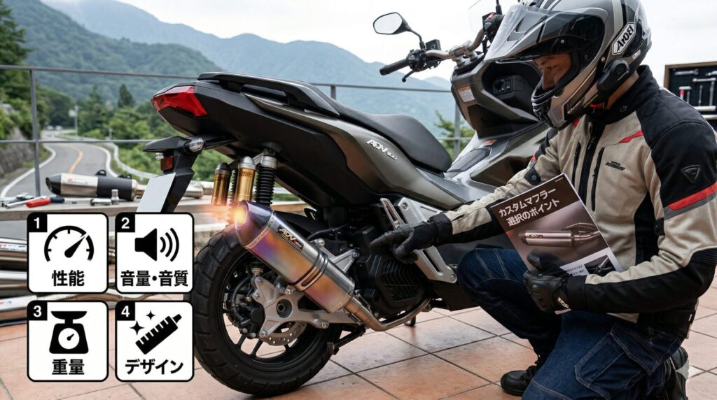 【ADV160】マフラーを選ぶポイントとは