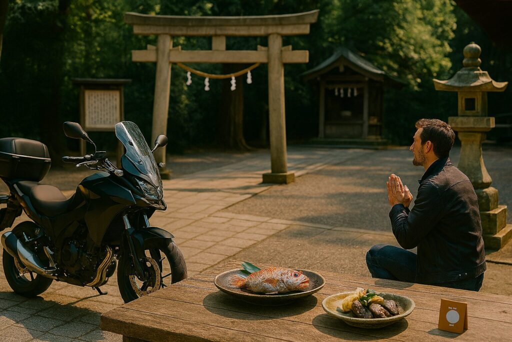 バイク神社参拝マナーとライダー必携品