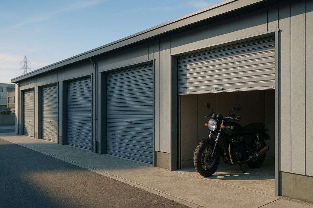 賃貸でも利用できるバイクガレージサービス