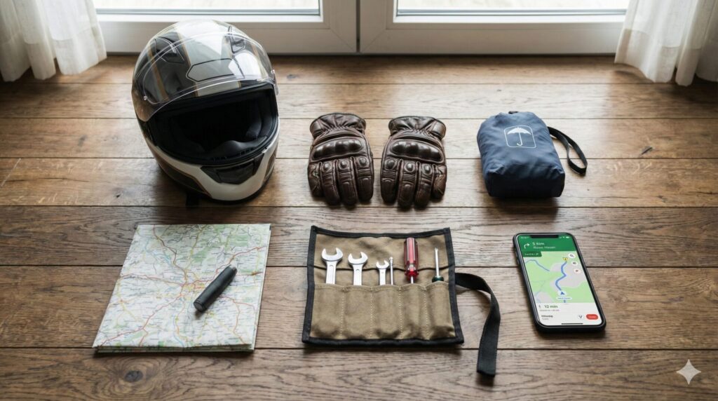 バイクツーリング【準備編】失敗しない持ち物リストと装備