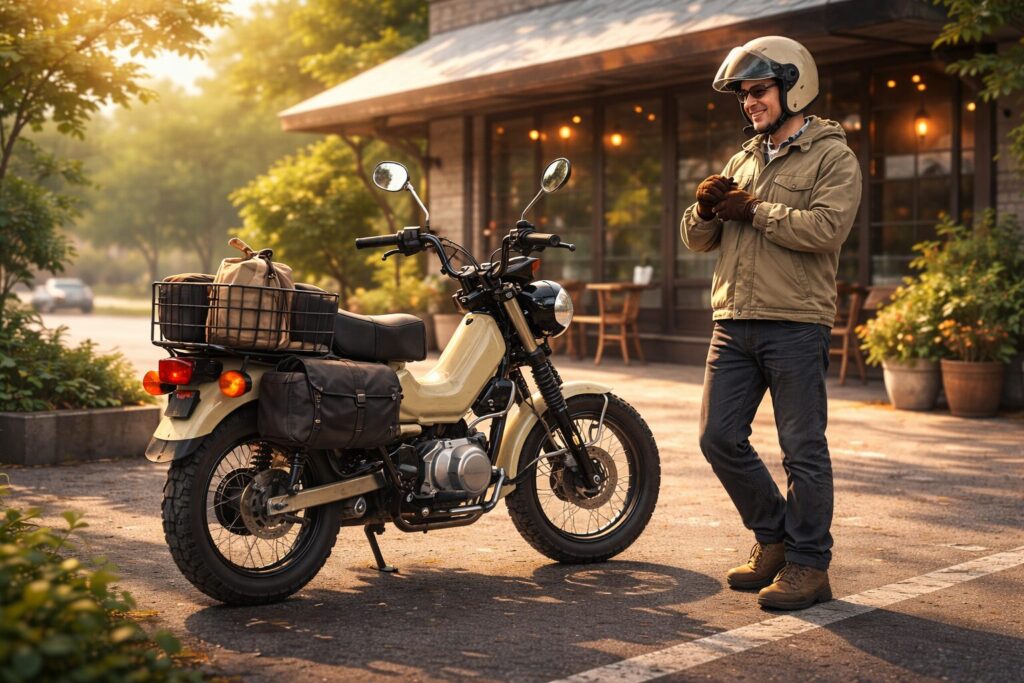 ハンターカブは恥ずかしいを回避する