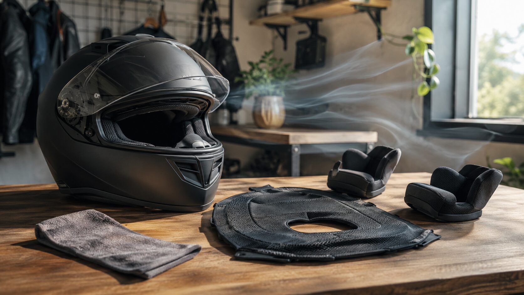 バイクのヘルメット汗対策｜蒸れ・臭いを防ぐインナーと手入れ術