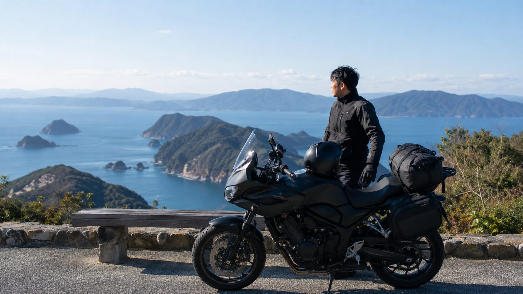 日本海や瀬戸内の景色を巡るロングツーリングライダー